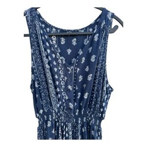 New Look Blue Boho Maxi Dress Size 1X